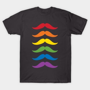 Rainbow Of Mustaches T-Shirt